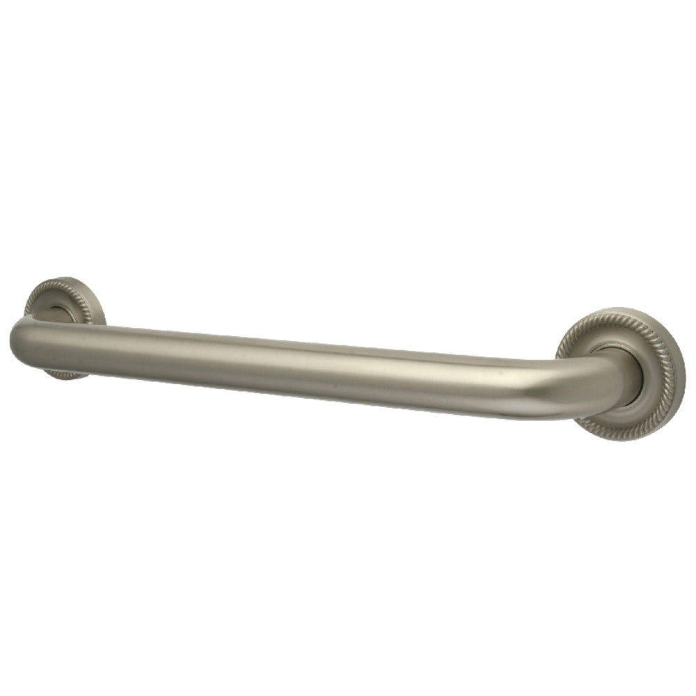 Camelon 12" Brass Decorative Grab Bar in Brushed Nickel  