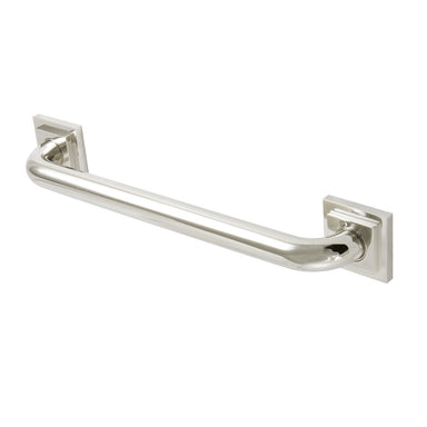 Claremont 16" Brass Decorative Grab Bar in Polished Nickel  