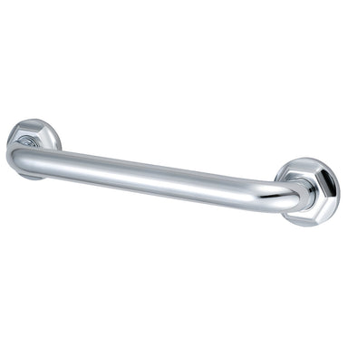 Metropolitan 16" Brass Decorative Grab Bar in Polished Chrome  