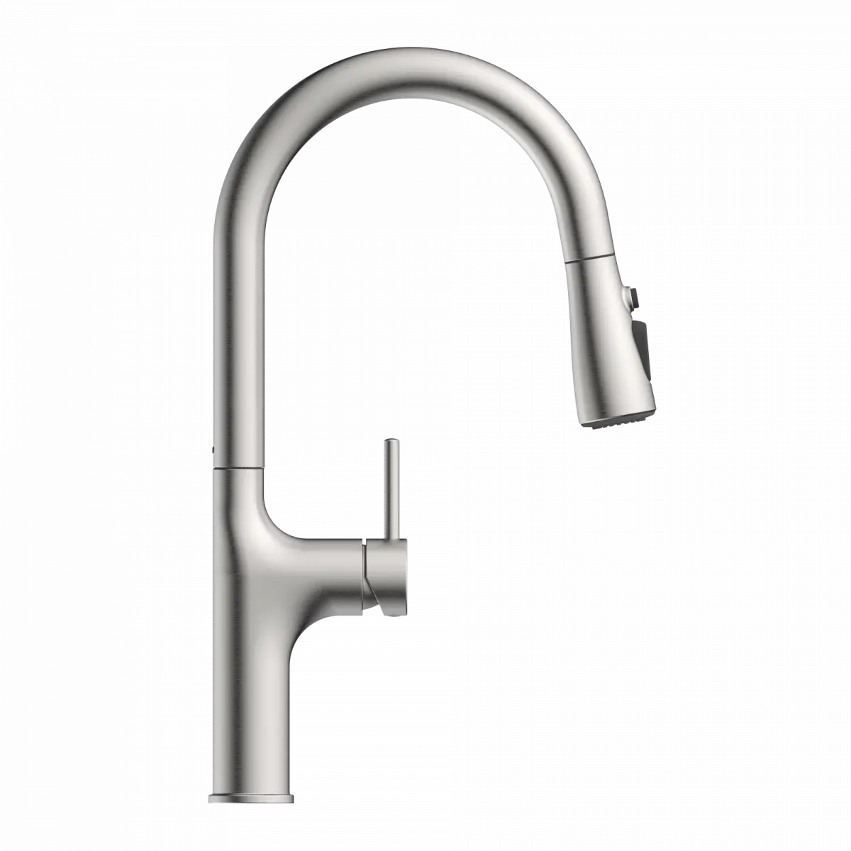 Wasserwerk Arched Pull-Down Kitchen Faucet in Brushed Nickel
