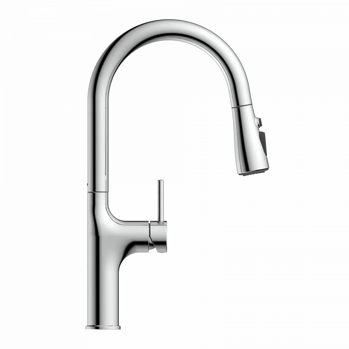 Wasserwerk Arched Pull-Down Kitchen Faucet in Chrome