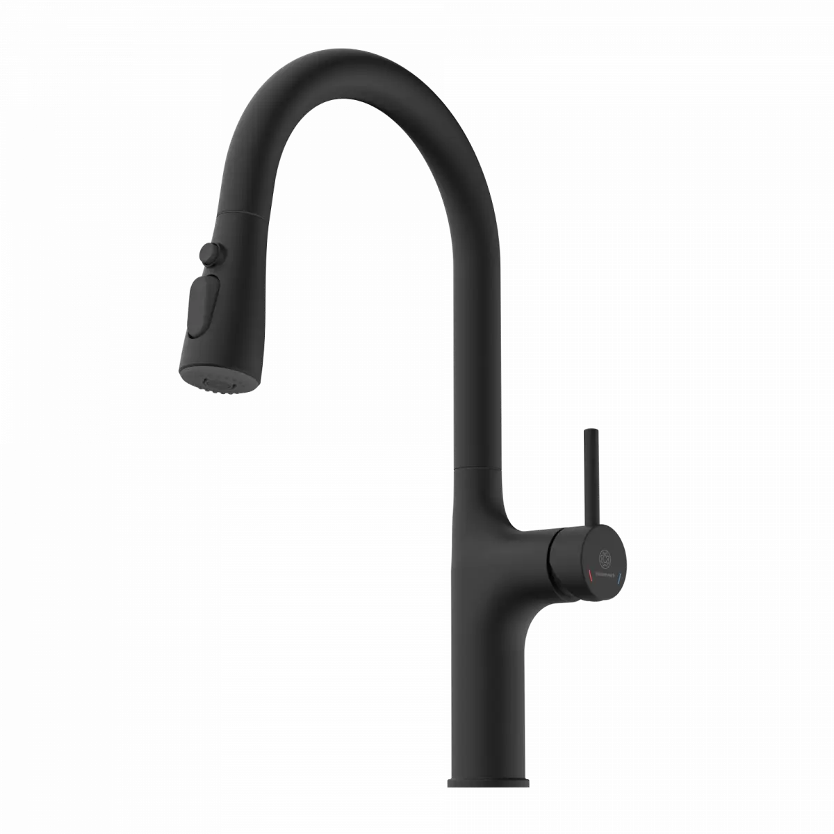 Wasserwerk Arched Pull-Down Kitchen Faucet in Matte Black