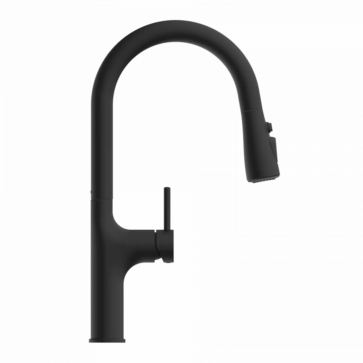 Wasserwerk Arched Pull-Down Kitchen Faucet in Matte Black