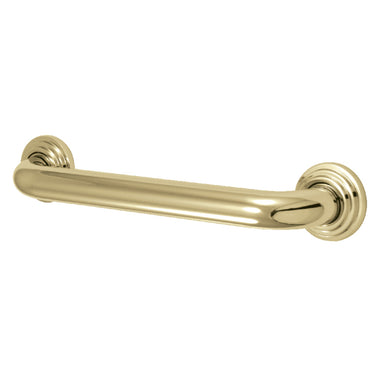 Milano 12" Brass Decorative Grab Bar in Polished Brass  
