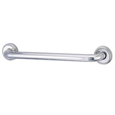 Laurel 24" Brass Decorative Grab Bar in Polished Chrome  