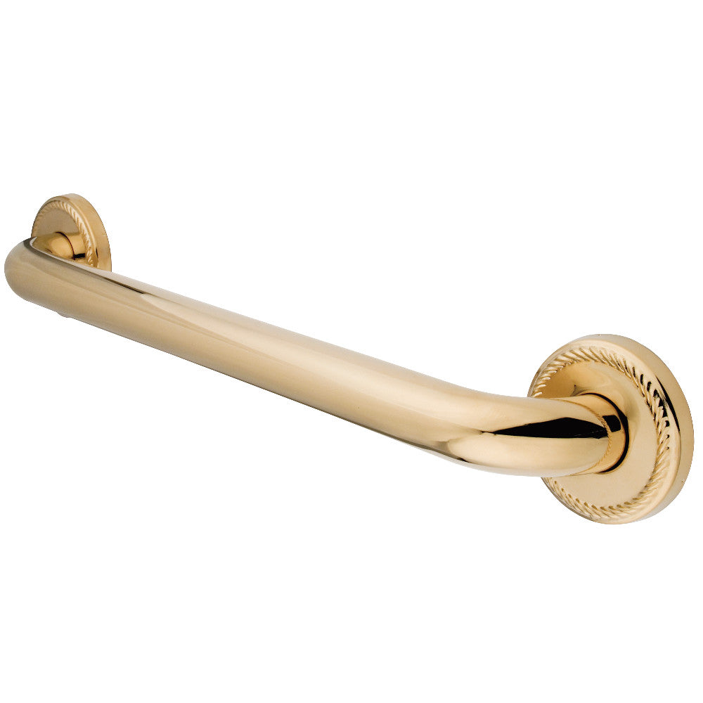 Laurel 18" Brass Decorative Grab Bar in Polished Brass  