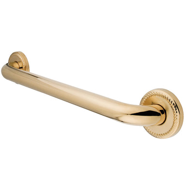 Laurel 18" Brass Decorative Grab Bar in Polished Brass  