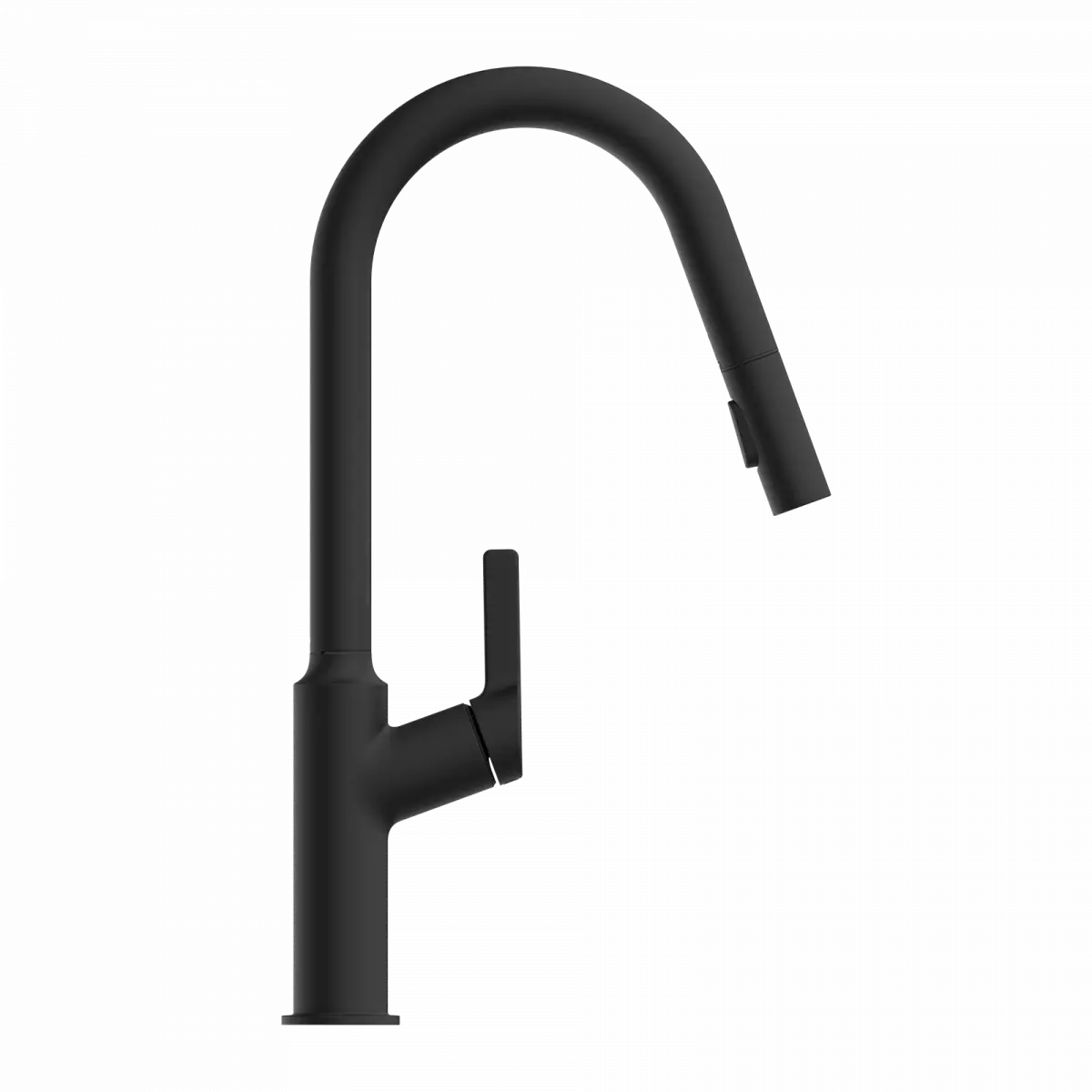Wasserwerk Kitchen Faucet with Curved Spout in Matte Black