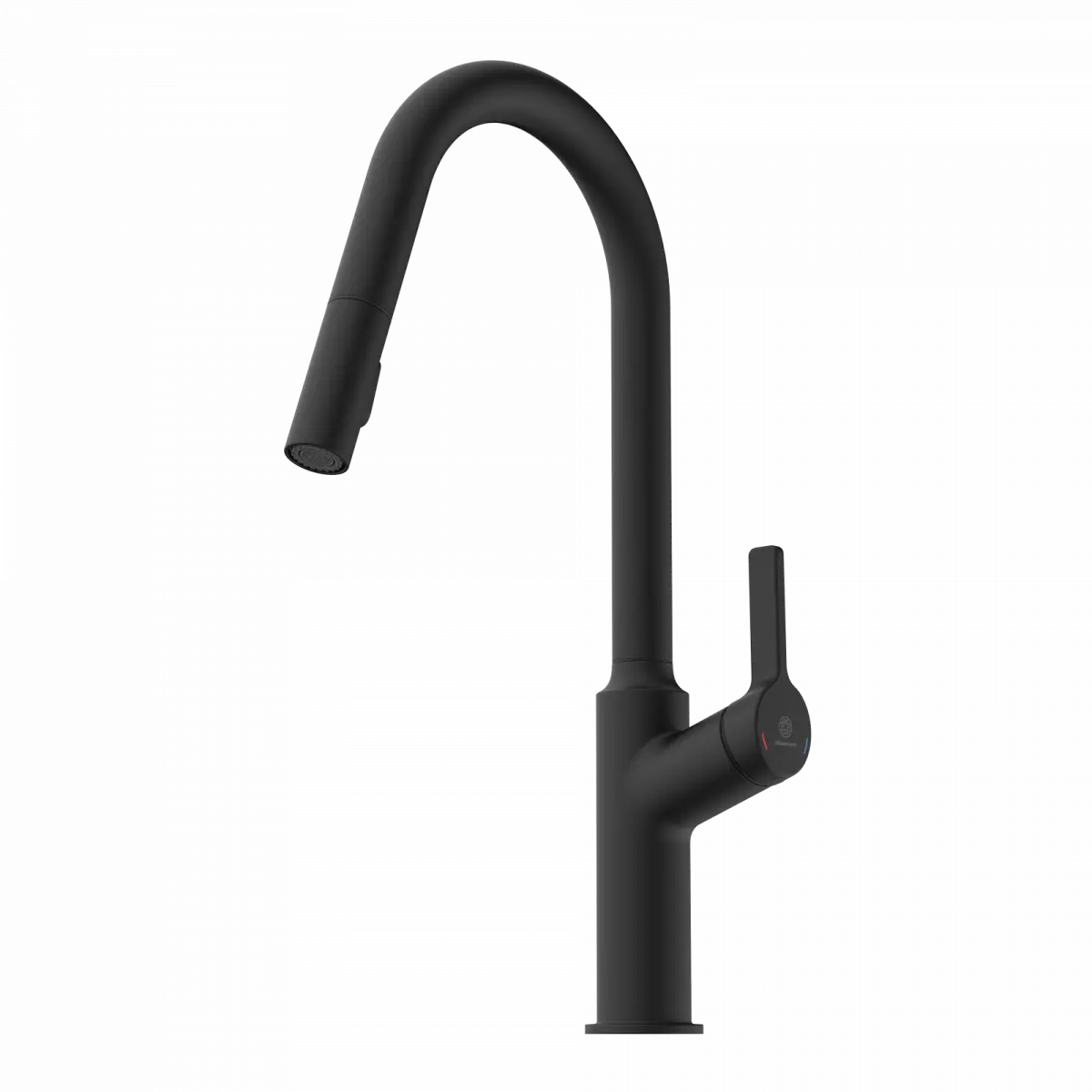 Wasserwerk Kitchen Faucet with Curved Spout in Matte Black