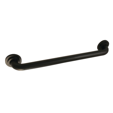 Manhattan 24" Brass Decorative Grab Bar in Matte Black  