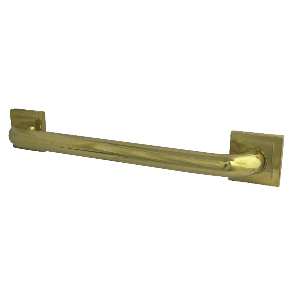 Claremont 12" Brass Decorative Grab Bar in Polished Brass  