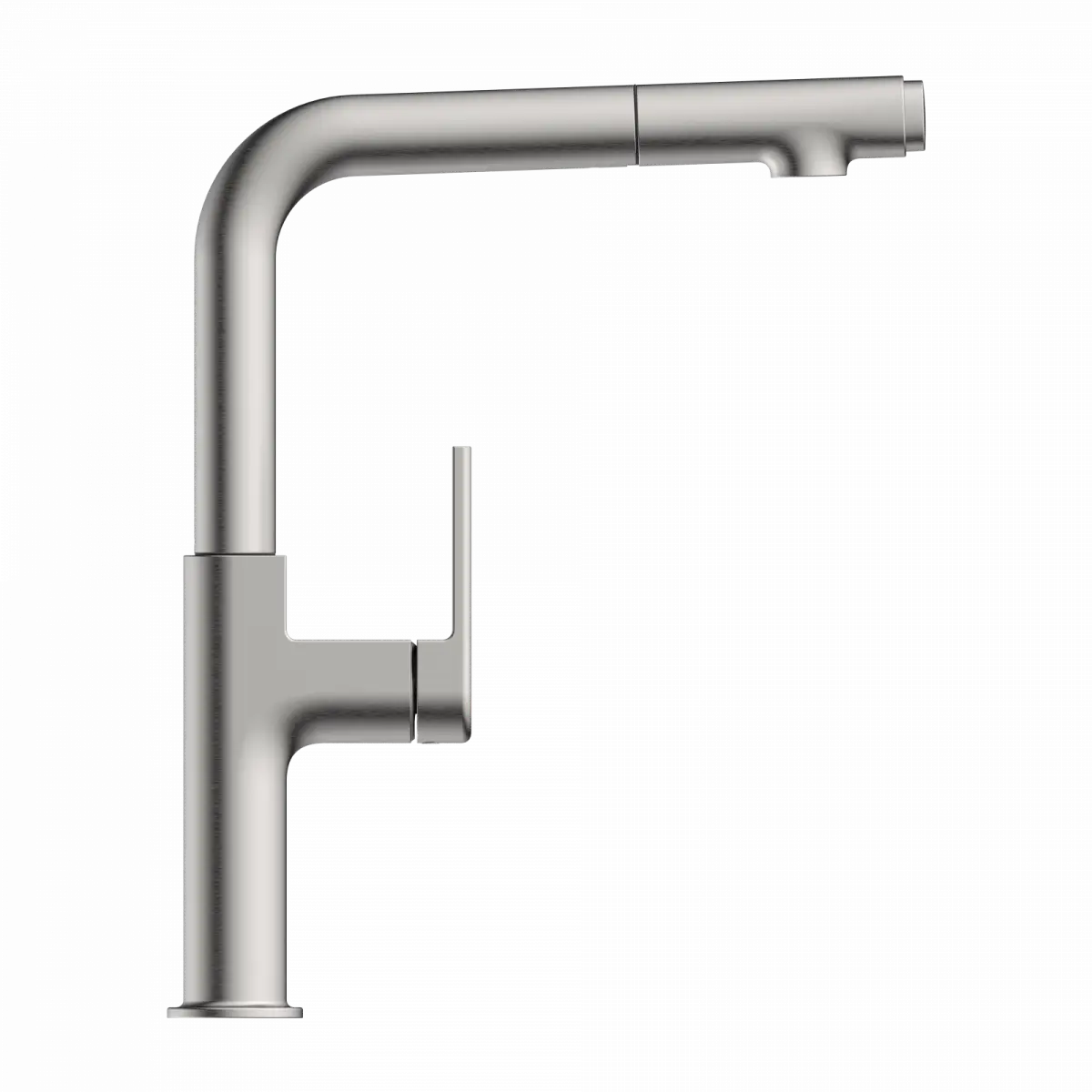 Wasserwerk Kitchen Faucet with Straight Pull-Out Spout in Brushed Nickel