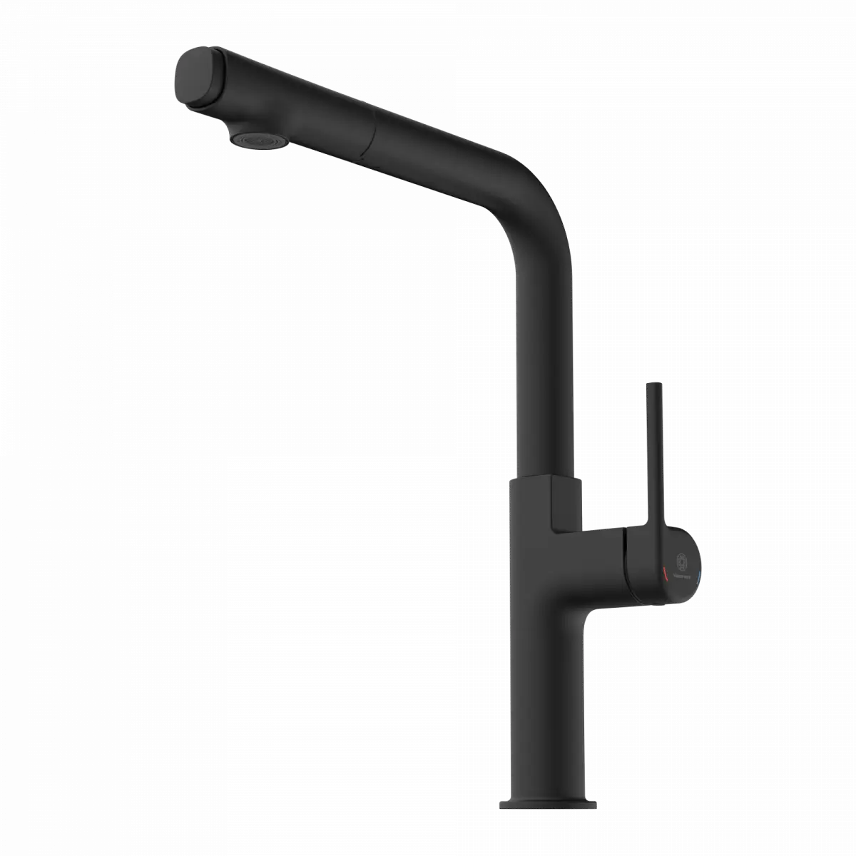 Wasserwerk Kitchen Faucet with Straight Pull-Out Spout in Matte Black