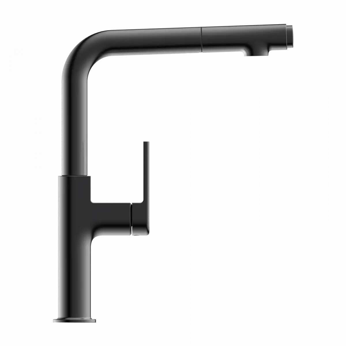 Wasserwerk Kitchen Faucet with Straight Pull-Out Spout in Matte Graphite