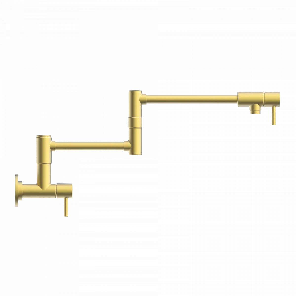 Wasserwerk Wall Mounted Articulating Pot Filler in Brushed Gold