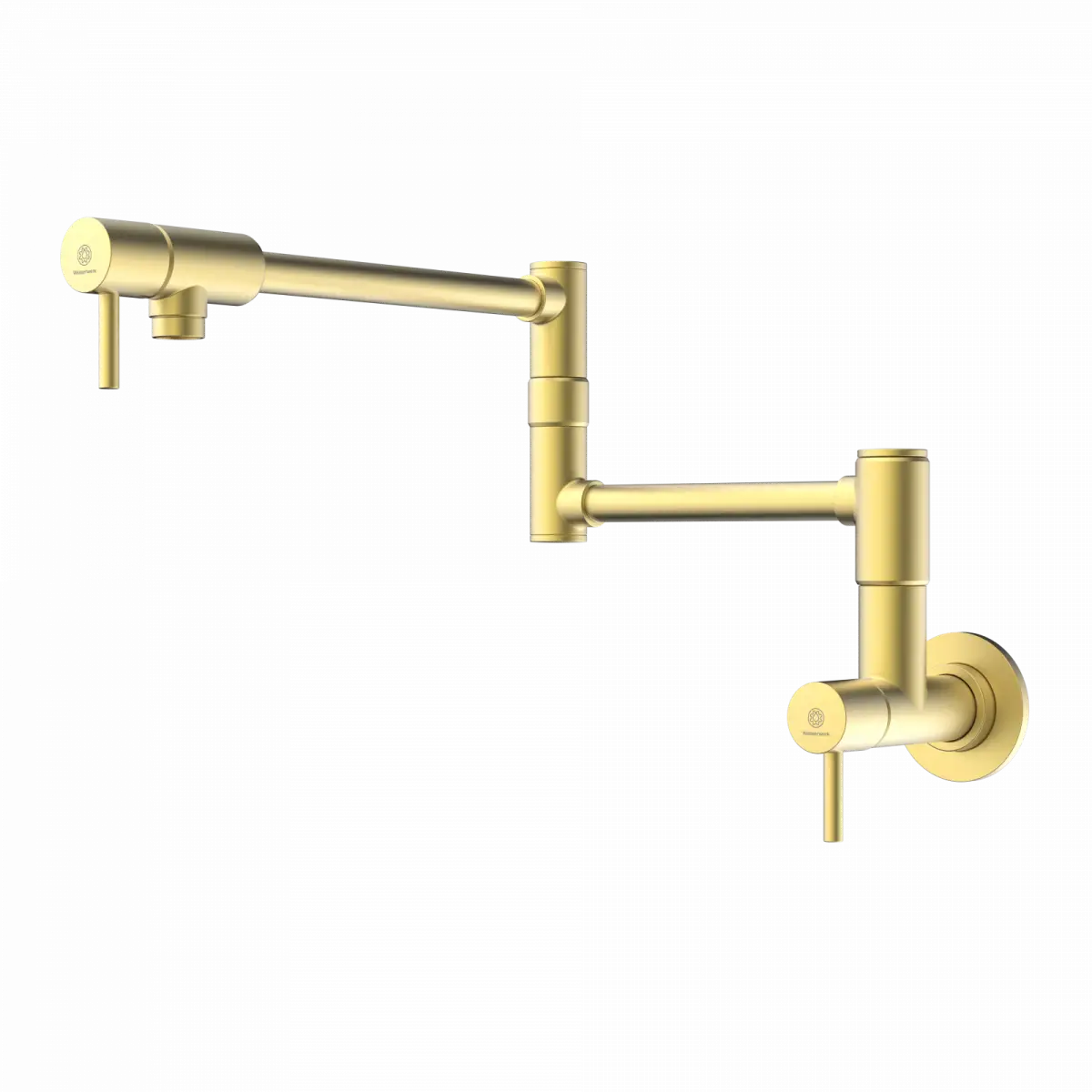 Wasserwerk Wall Mounted Articulating Pot Filler in Brushed Gold