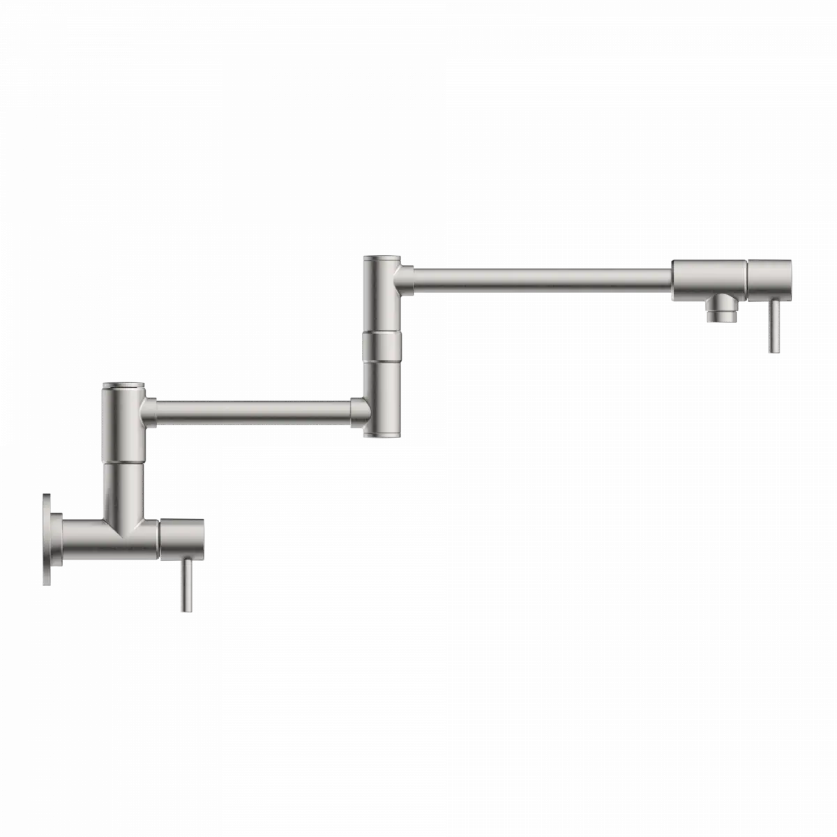 Wasserwerk Wall Mounted Articulating Pot Filler in Brushed Nickel