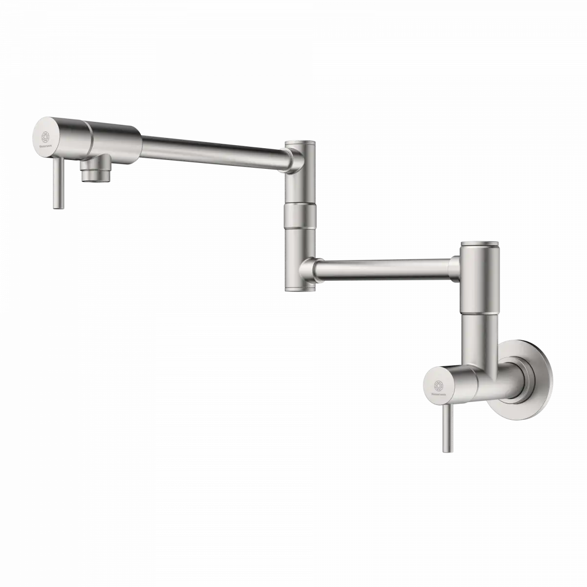 Wasserwerk Wall Mounted Articulating Pot Filler in Brushed Nickel