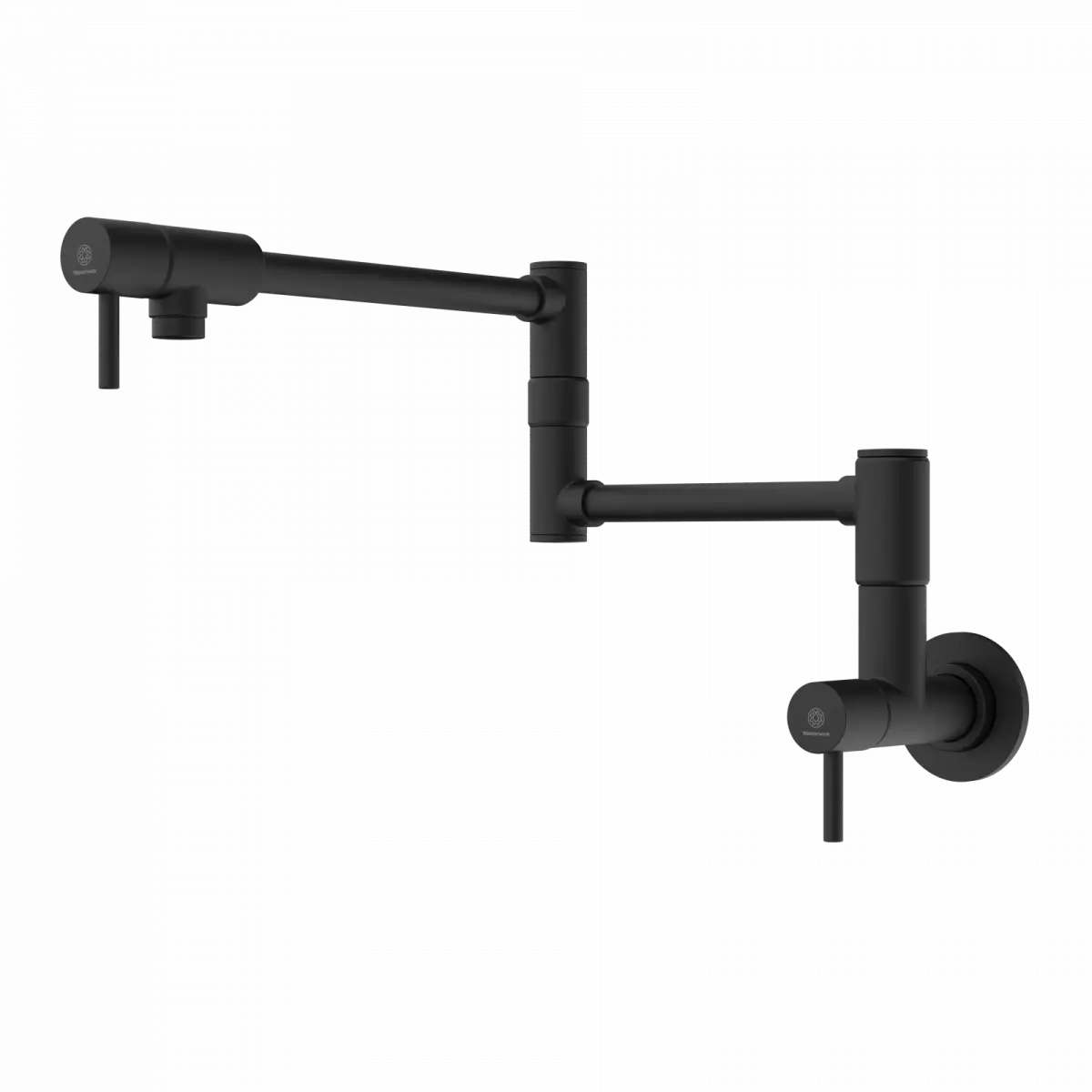 Wasserwerk Wall Mounted Articulating Pot Filler in Matte Black