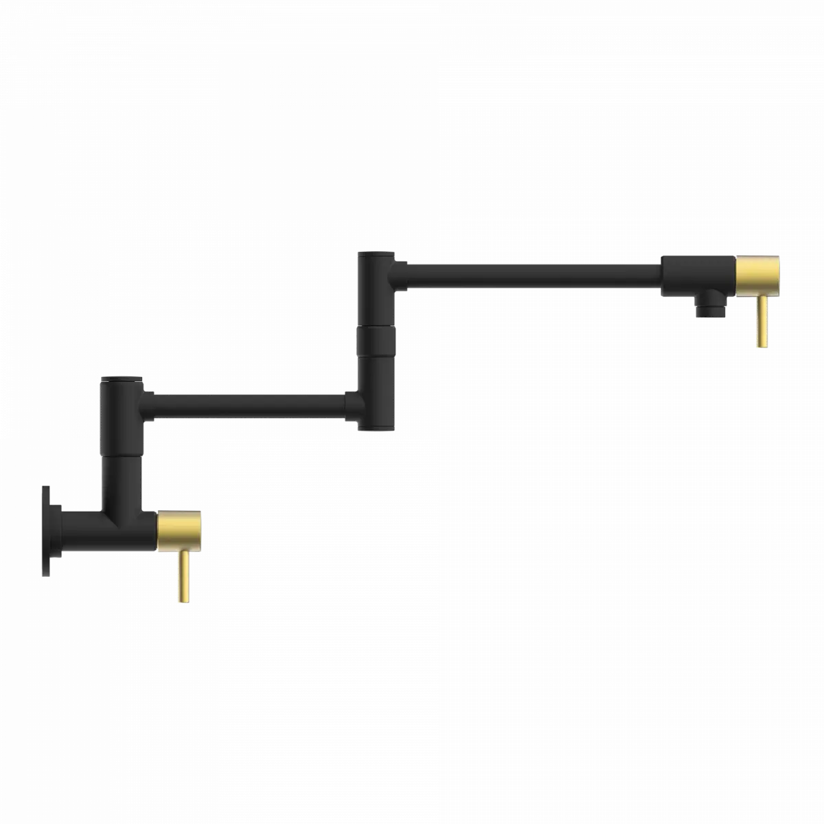 Wasserwerk Wall Mounted Pot Filler | Matte Black & Brushed Gold