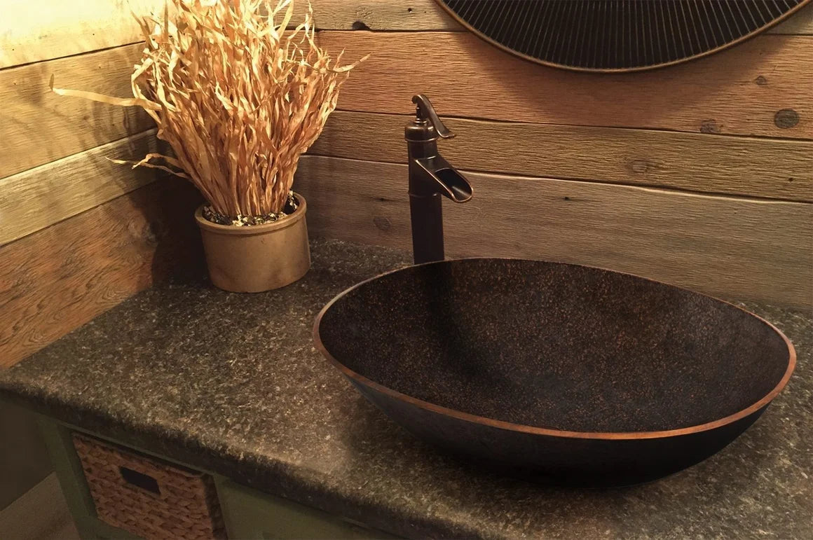 Terra Firma 17" Oval Thick Copper Vessel Sink