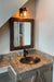 36" Hand Hammered Rectangle Copper Mirror-DirectSinks