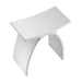 Arched Bathroom Stool in Composite Matte White-DirectSinks