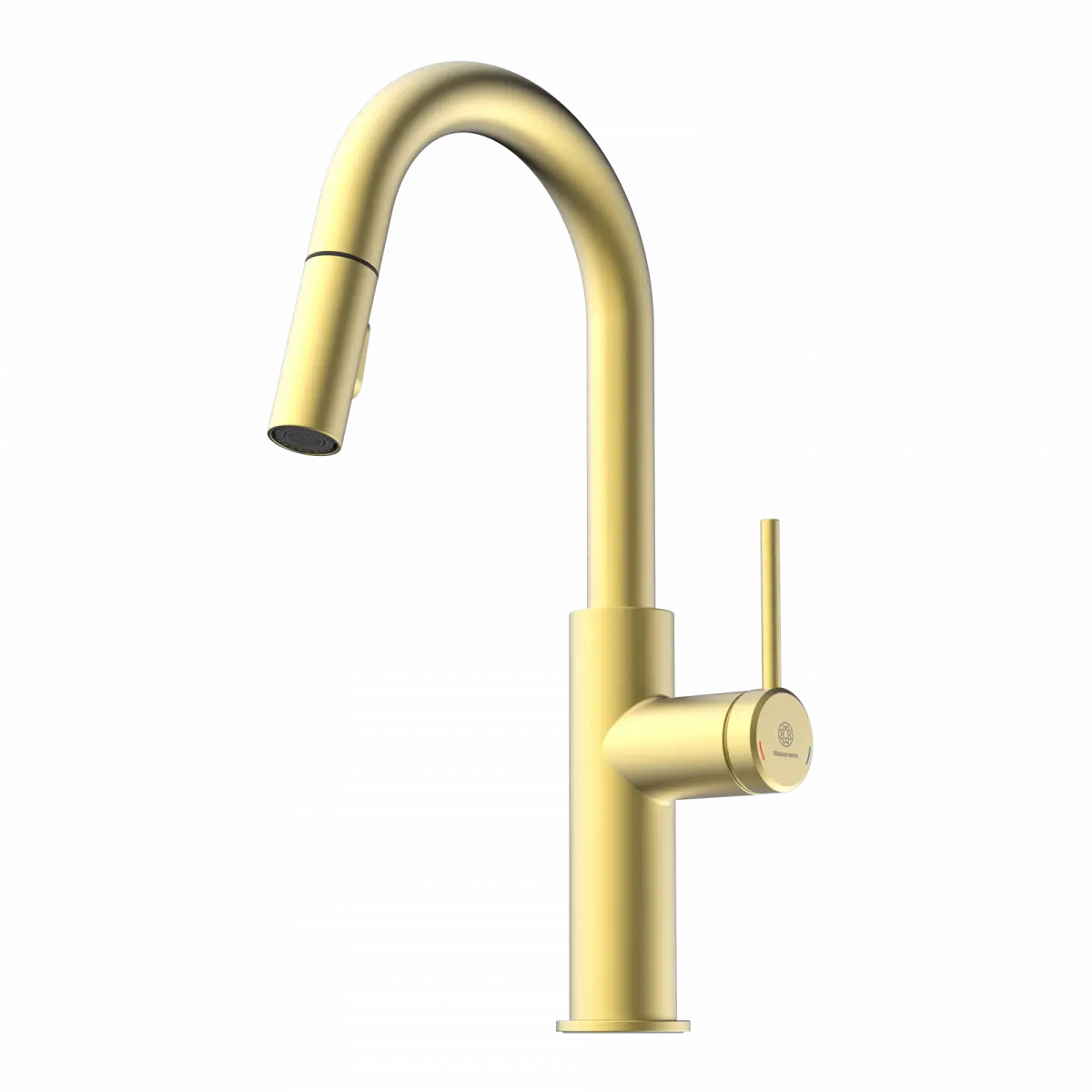 Wasserwerk Pull-Down Kitchen Prep Faucet in Brushed Gold