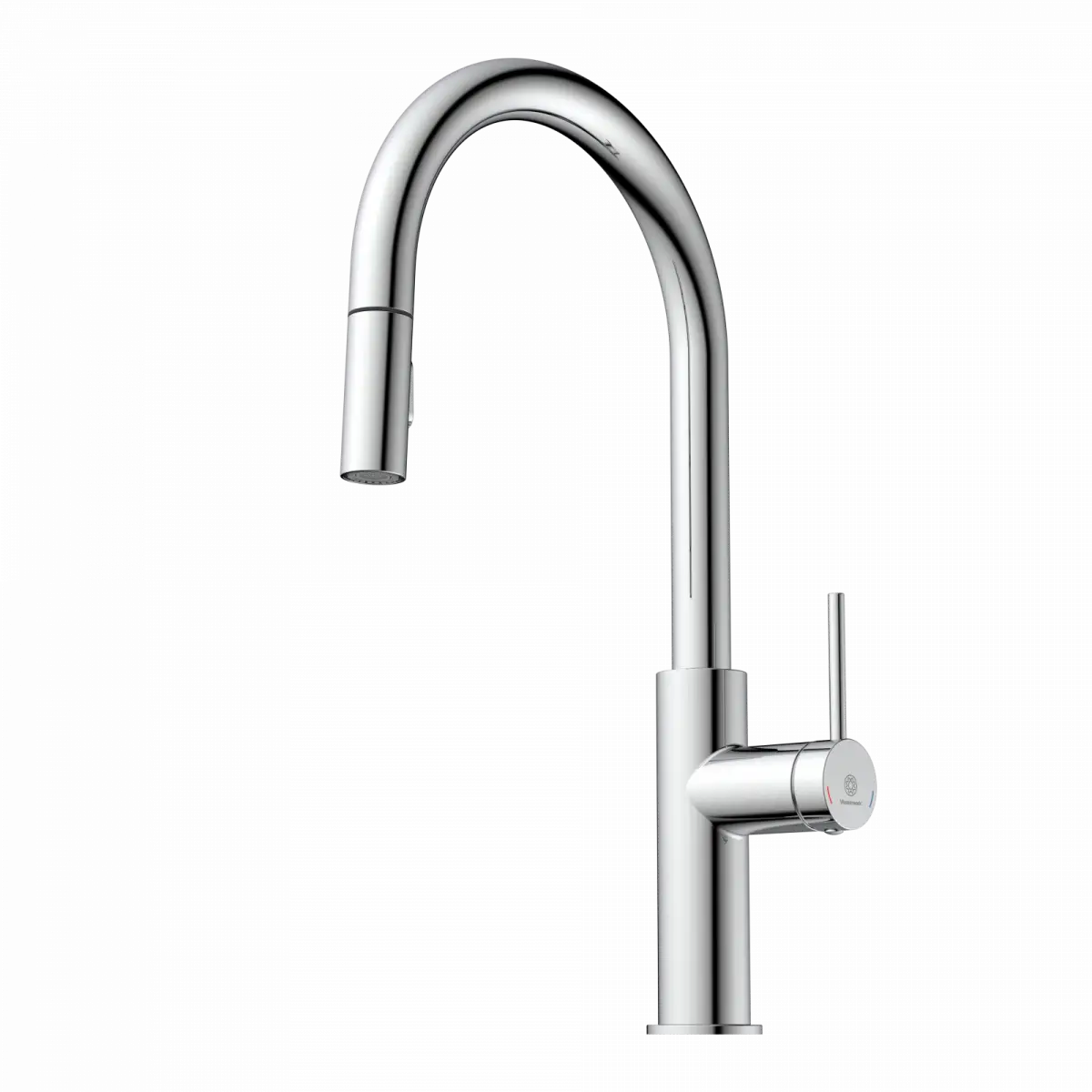 Wasserwerk Kitchen Faucet with Arch Pull-Down Spout in Chrome