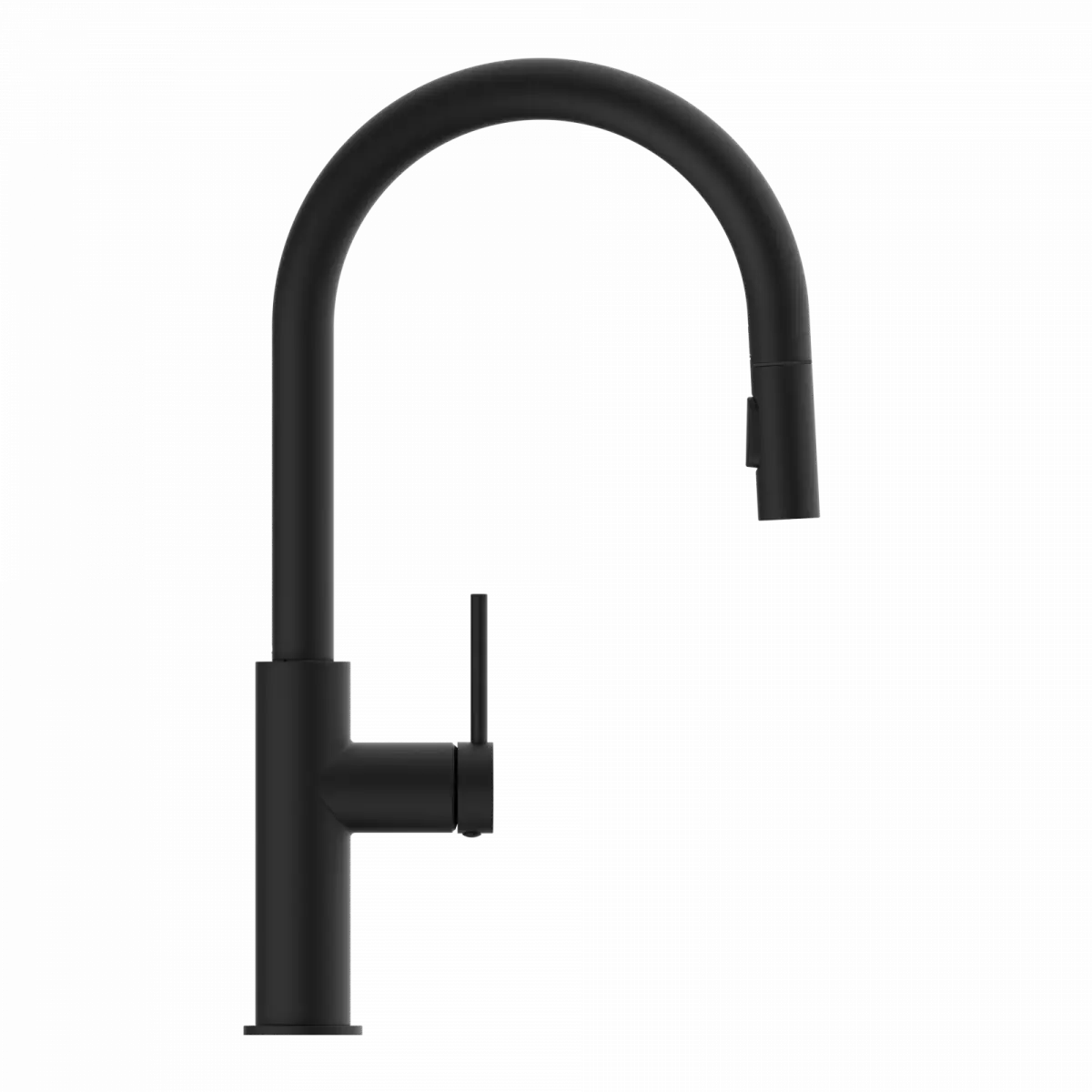 Wasserwerk Kitchen Faucet with Arch Pull-Down Spout in Matte Black