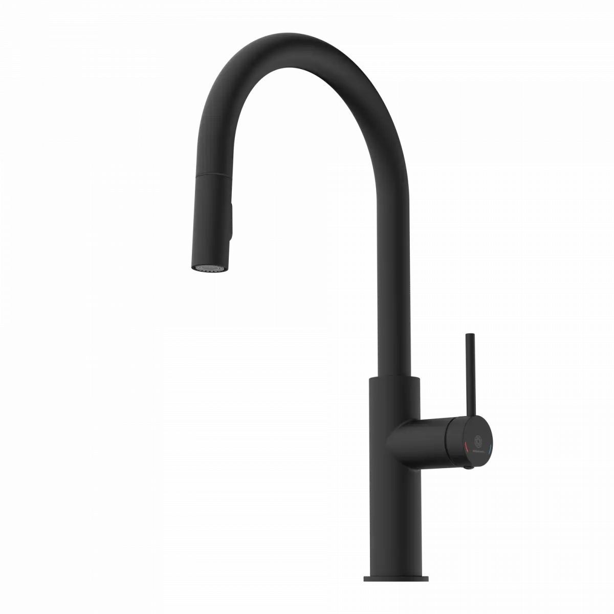 Wasserwerk Kitchen Faucet with Arch Pull-Down Spout in Matte Black