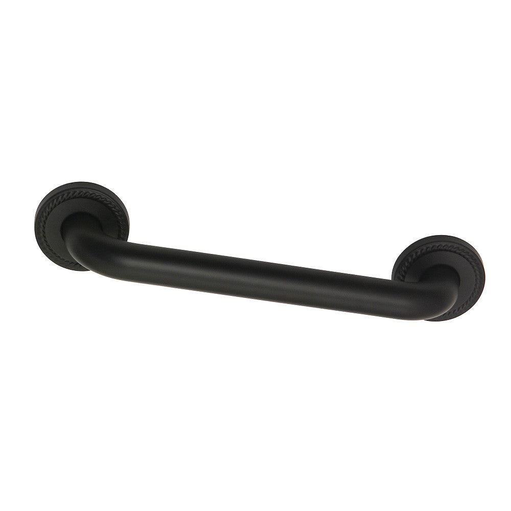Laurel 12" Brass ADA Grab Bar in Matte Black  