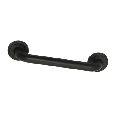 Laurel 12" Brass ADA Grab Bar in Matte Black  