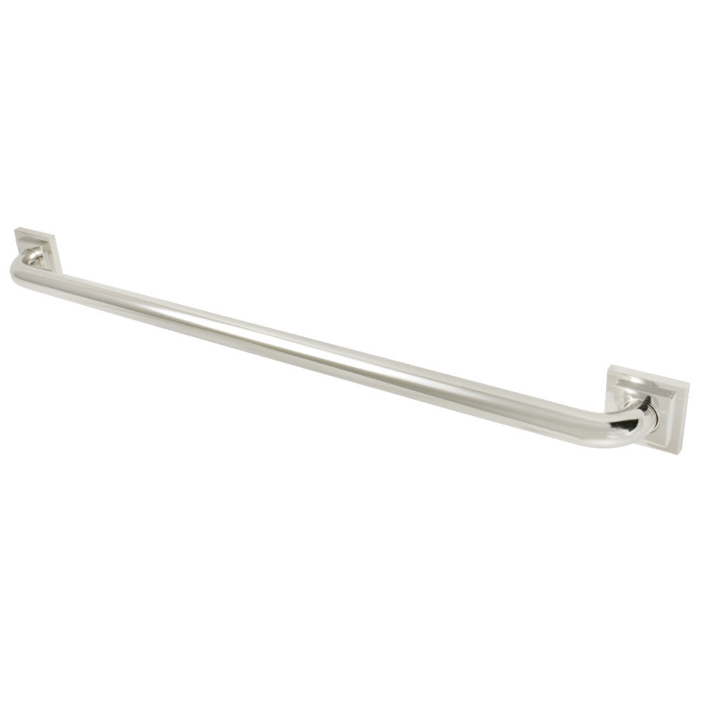 Claremont 32" Brass Decorative Grab Bar in Polished Nickel  