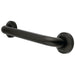 Metropolitan 16" Brass Decorative Grab Bar in Oil Rubbed Bronze 