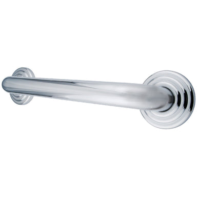Restoration 12" Brass Decorative Grab Bar in Polished Chrome  