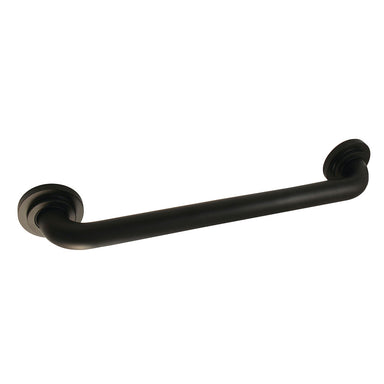 Manhattan 16" Brass Decorative Grab Bar in Matte Black  