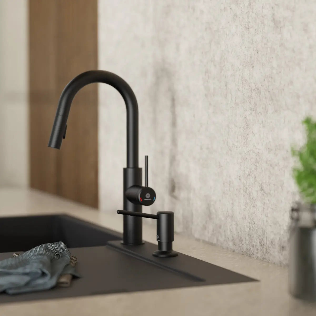 Wasserwerk Top-Fill Soap Dispenser - Matte Black
