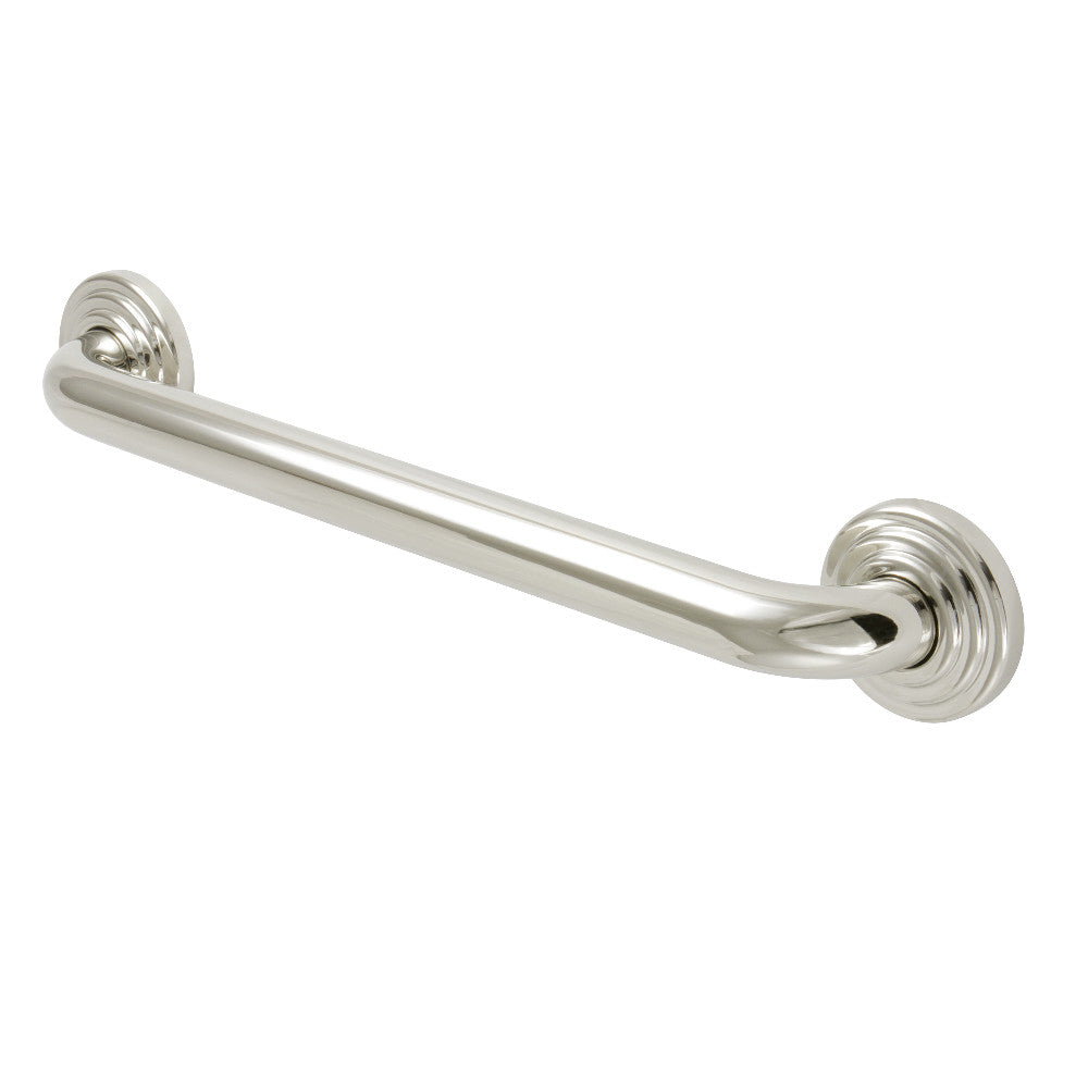 Restoration 16" Brass Decorative Grab Bar in Polished Nickel  