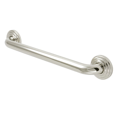 Restoration 16" Brass Decorative Grab Bar in Polished Nickel  