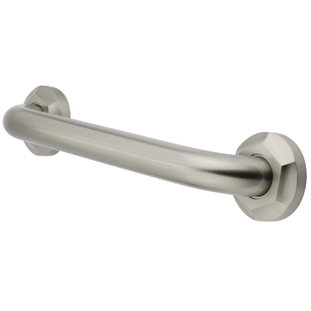 Metropolitan 16" Brass Decorative Grab Bar in Brushed Nickel  