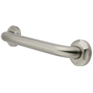 Metropolitan 16" Brass Decorative Grab Bar in Brushed Nickel  