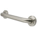 Metropolitan 16" Brass Decorative Grab Bar in Brushed Nickel  