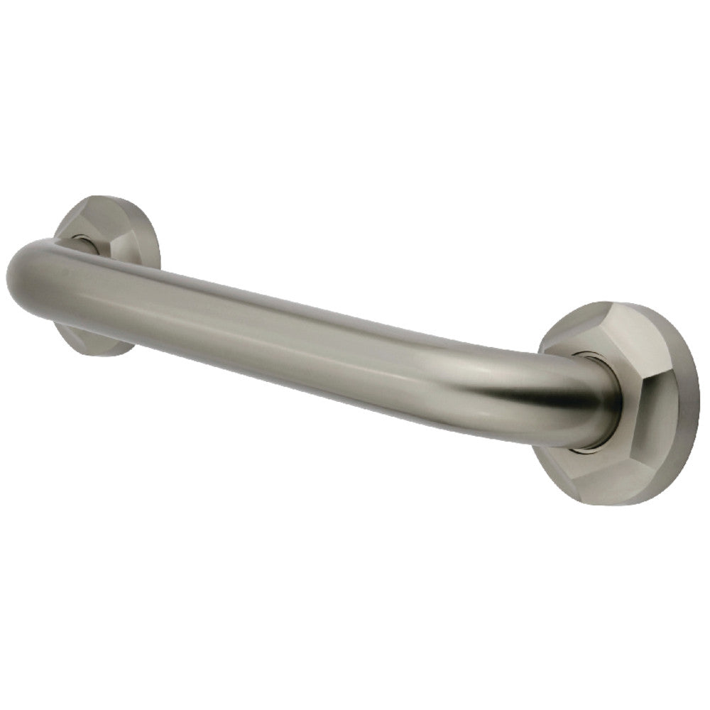 Metropolitan 12" Brass Decorative Grab Bar in Brushed Nickel  