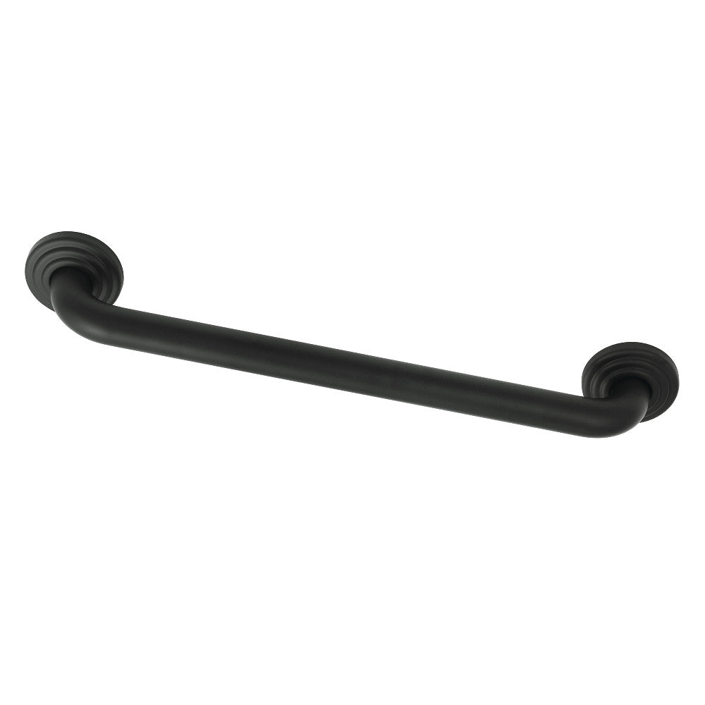 Restoration 18" Brass Decorative Grab Bar in Matte Black  