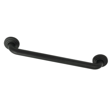 Restoration 18" Brass Decorative Grab Bar in Matte Black  