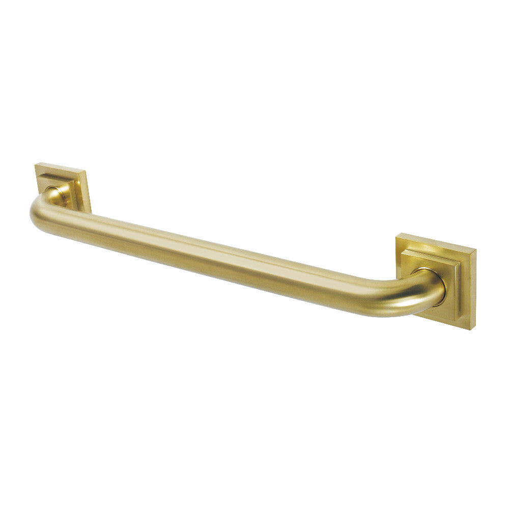 Claremont 18" Brass Decorative Grab Bar in Brushed Brass  