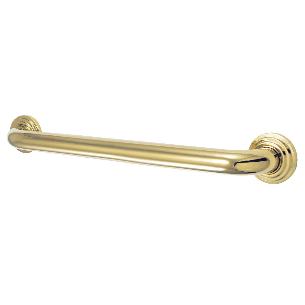 Milano 18" Brass Decorative Grab Bar in Polished Brass  