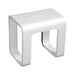Cube Bathroom Stool in Composite Matte White-DirectSinks