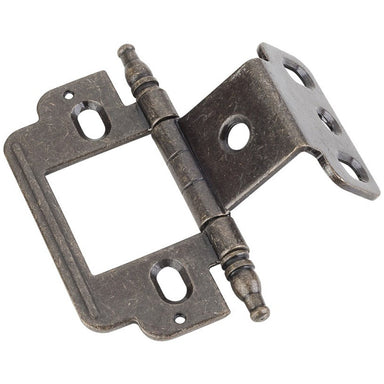Hardware Resources Full Inset Partial Wrap 3/4" Flush Hinge with Decorative Finial Tip-DirectSinks
